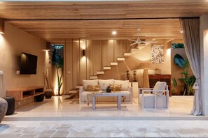 Villa, 4 Bedrooms, Private Pool | Living room - Sapta Villa Ubud (Ubud)