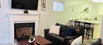 Two luxury bedroom basement .