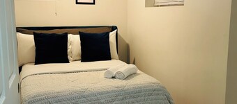 Two luxury bedroom basement .