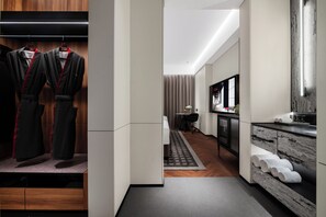 Chambre de base double, vue sur la ville | Intérieur