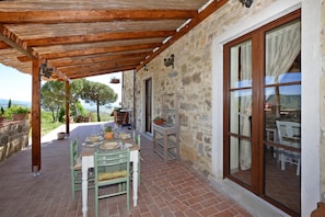 Family Apartment, Multiple Bedrooms, Mountainside (Dimora Belfiore) | Outdoor dining - Dimora Belfiore (Capolona)