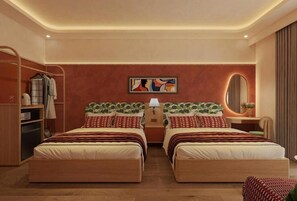 In-room safe, desk, iron/ironing board, free WiFi - NiK Hotel Hillside (Xuan Huong - Da Lat)