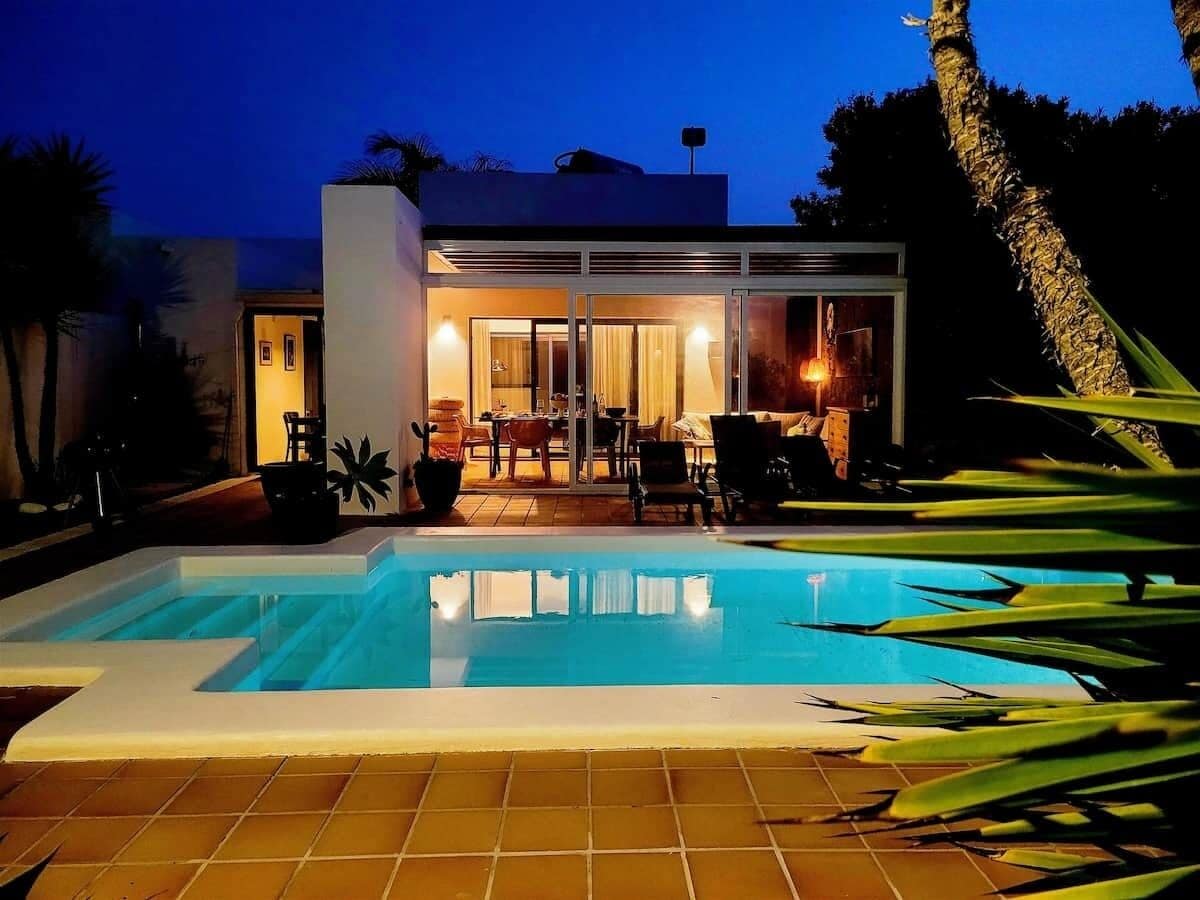 A heated pool