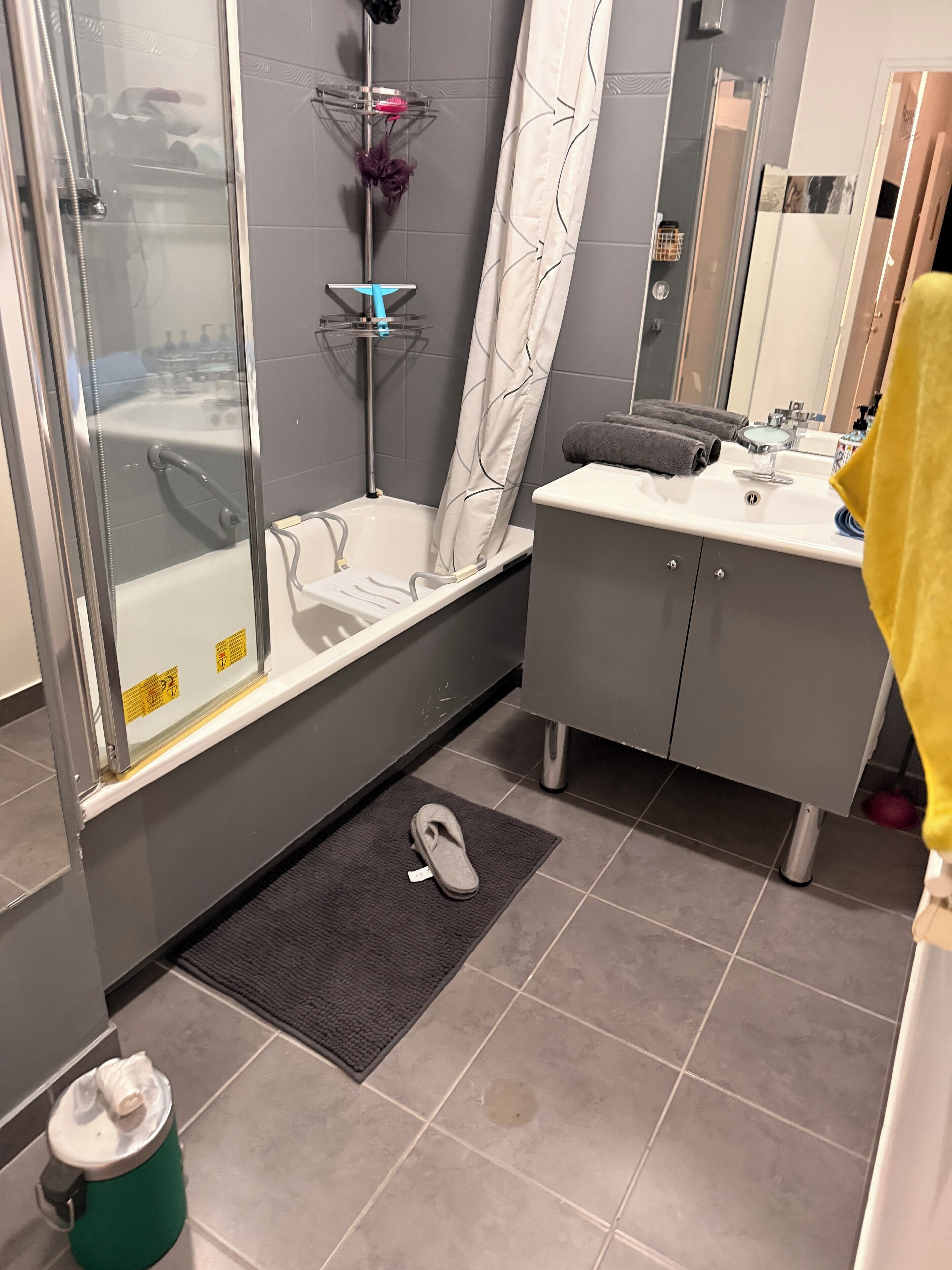 Serviettes fournies, savon, papier toilette