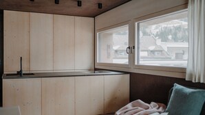 Apartemen, pemandangan gunung | Dapur pribadi
