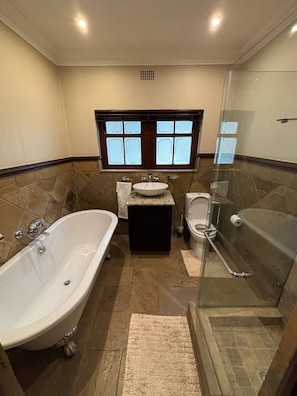 Shower, hair dryer, towels - The       Heron Room (Chartwell)