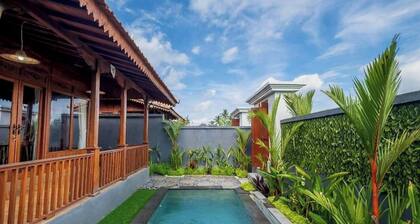 Serene Villa with Private Pool and Rice Field Views