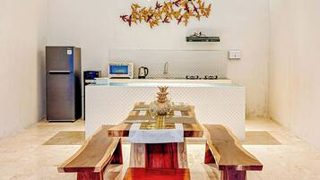 Two-Bedroom Villa with Private Pool | Private kitchen | Mini-fridge, microwave, oven, stovetop