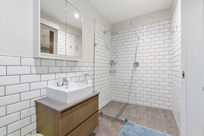 Room, 2 Bedrooms, Balcony, Garden View | Bathroom shower - Room-the Reef House (Ballito)