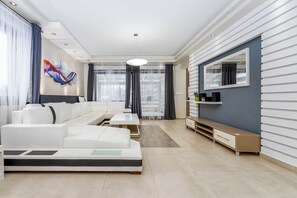 Living area - Spacious 6-bedroom villa in gorgeous Králův Dvůr with fitness room and terrace (Králův Dvůr)