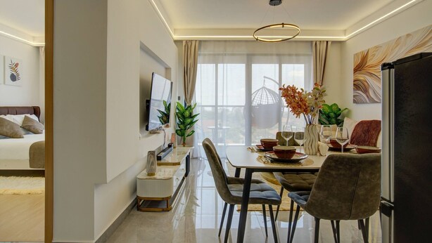 Apartment, 1 Bedroom | Ruang makan