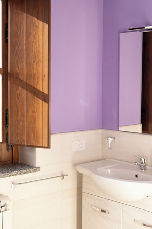 Shower, hair dryer, bidet, towels - Vrbo Property (San Floro)