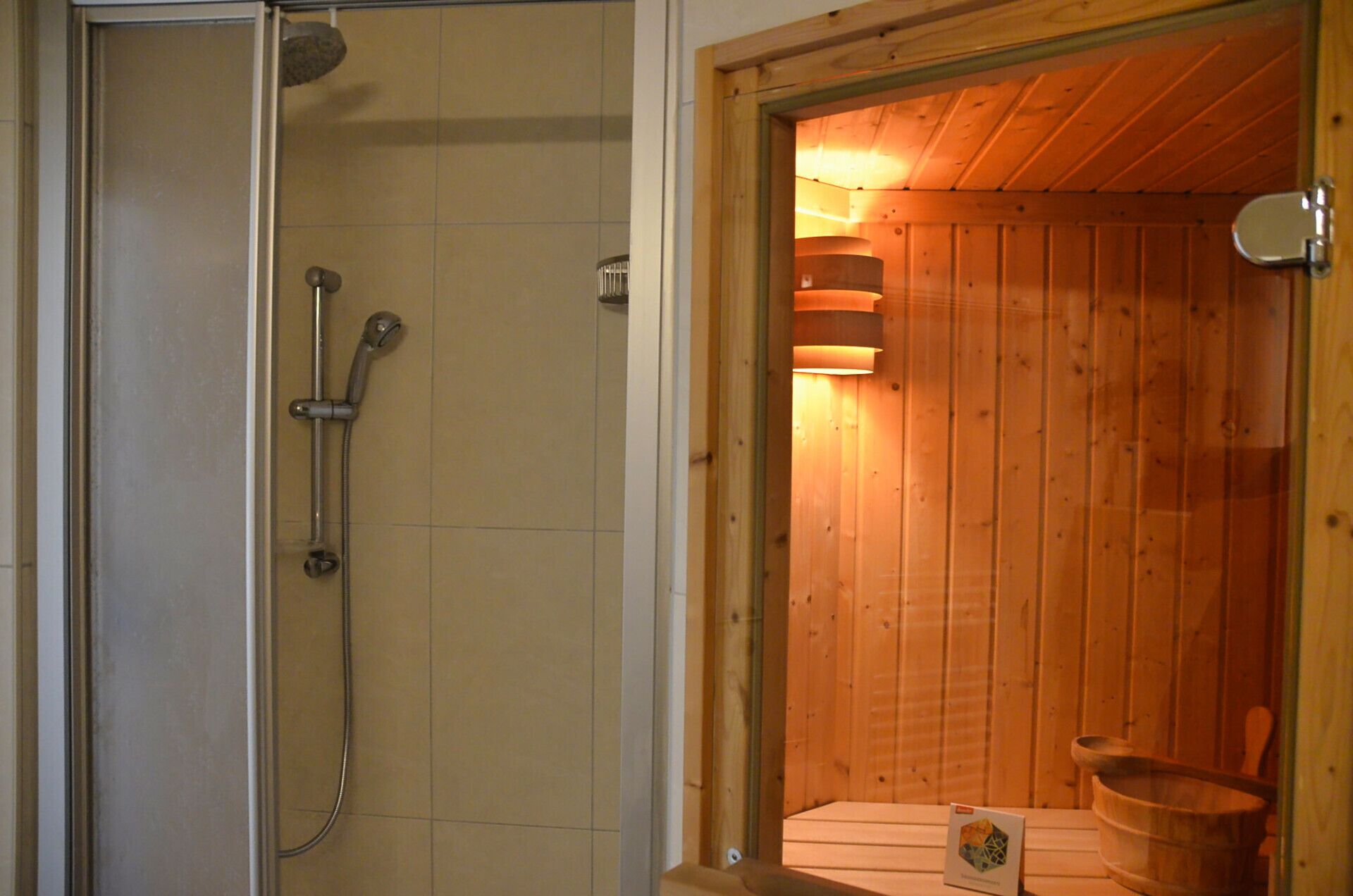 Shower, hair dryer