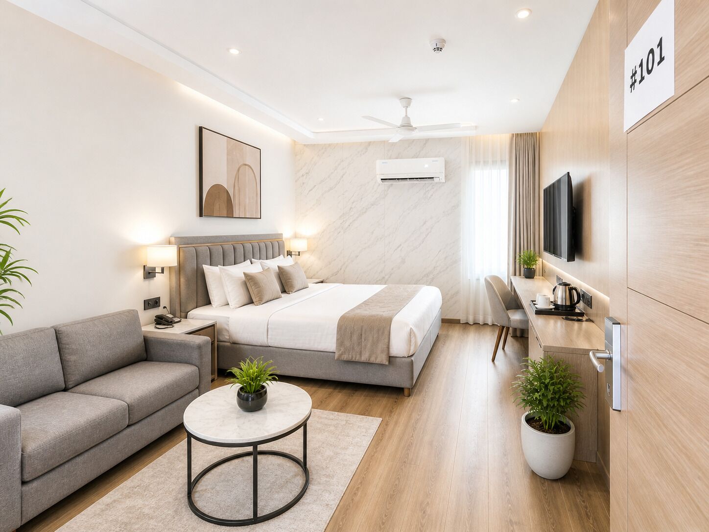 Chambre Double Deluxe, vue ville | Wi-Fi gratuit