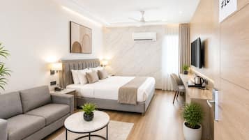 Chambre Double Deluxe, vue ville | Wi-Fi gratuit, draps fournis