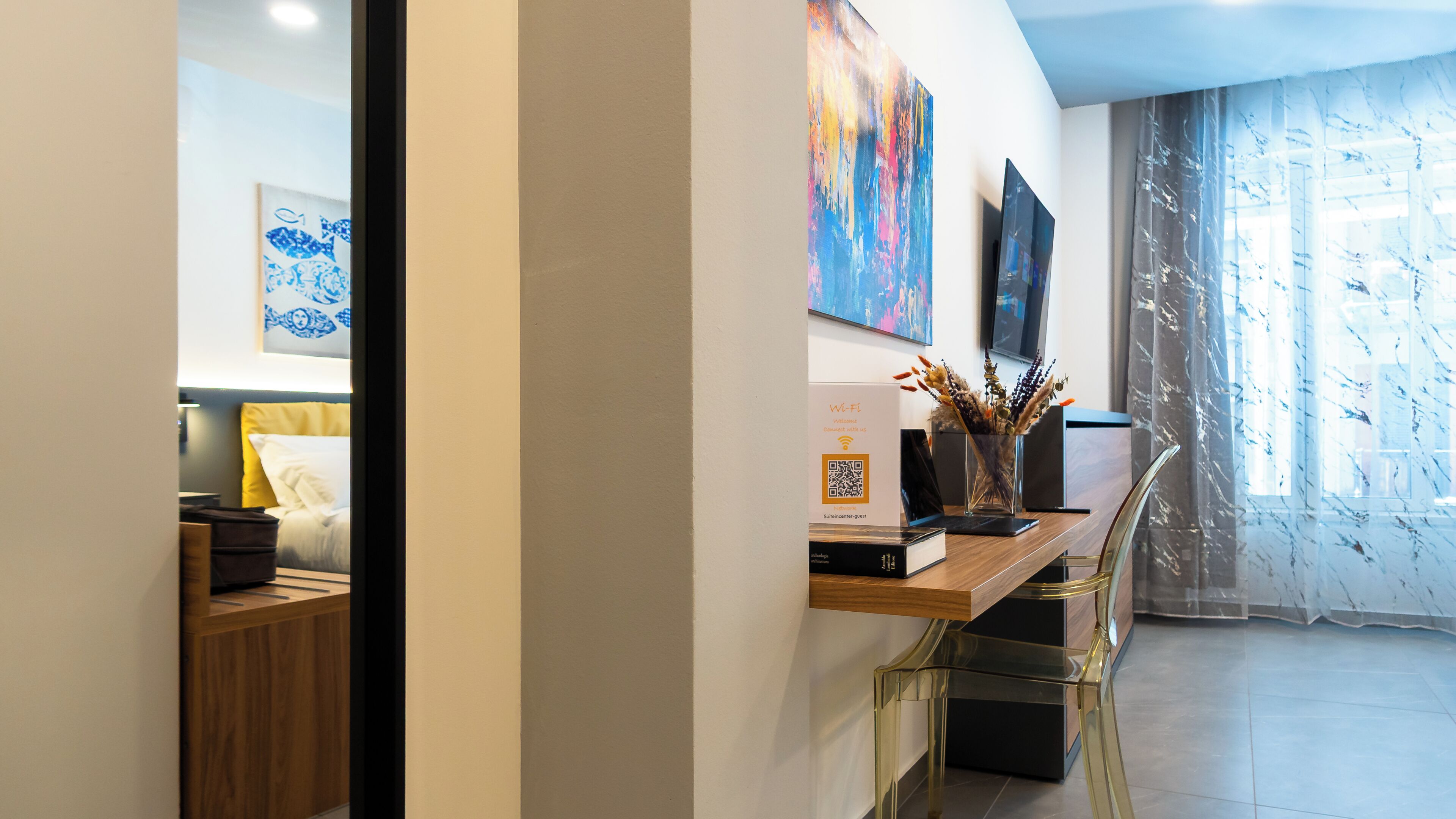 Triple Room, City View | In-room safe, laptop workspace, blackout drapes, free WiFi