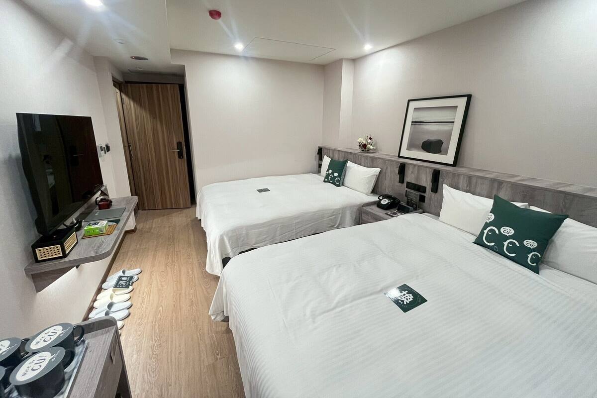 Quadruple Room, 2 Double Beds, Non Smoking | Down comforters, blackout drapes, WiFi (free)