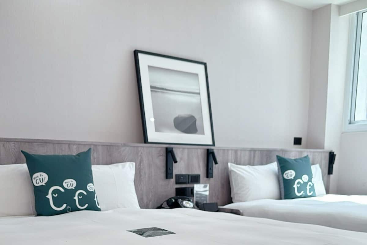 Quadruple Room, 2 Double Beds, Non Smoking | Down comforters, blackout drapes, free WiFi