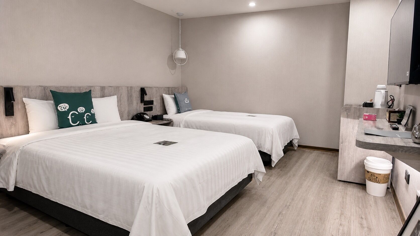 Down duvets, blackout curtains, free WiFi