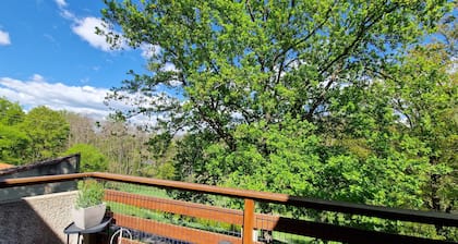 Quiet Apartment 50 m from a River with Private Terrace