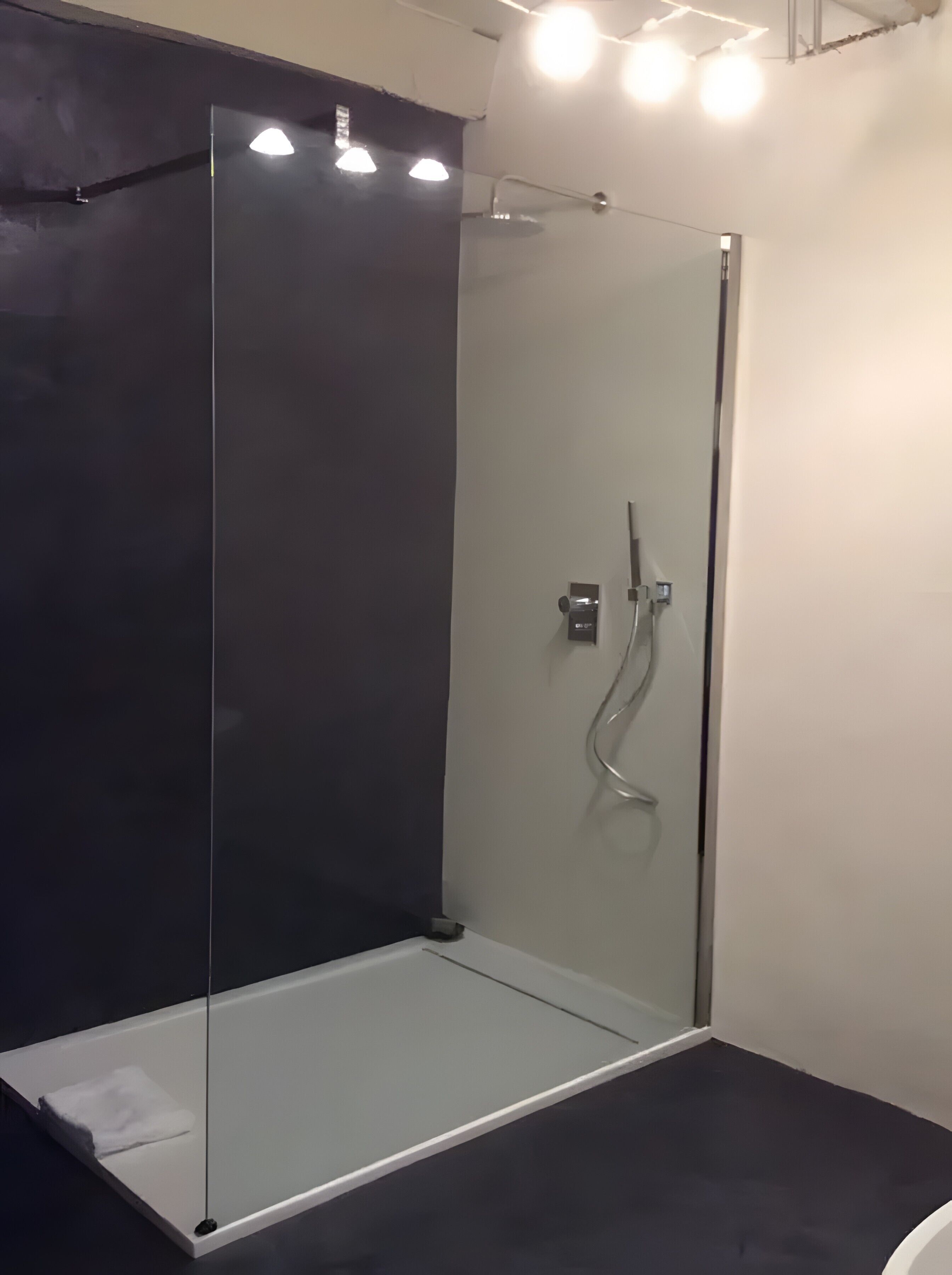 Ducha, secador de pelo, toallas