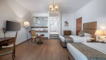 Twin Room, Balcony, Garden View | Desk, laptop workspace, free WiFi, bed sheets