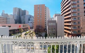 Comfort Quadruple Room, Balcony, City View | Terrace/patio - Samty Ogimachi (Osaka)