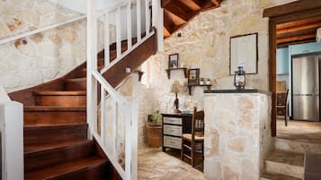 Deluxe Villa, Private Pool | Living area | 40-inch Smart TV with cable channels