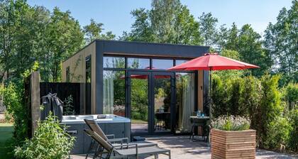 Private Sauna at Wellness Lodge in Drenthe