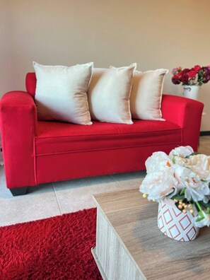 Apartamento, 1 habitación, patio | Zona de estar
