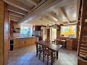 Dining - Holiday Home “Gîte De La Source” with Private Terrace and Garden (Doizieux)