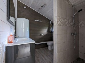 Bathroom - Charming wooden house near lake - 9 guests (Biscarrosse)