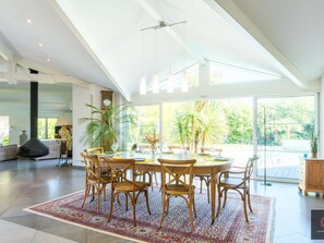 Dining - One-story villa with pool - 8 guests (Biscarrosse)
