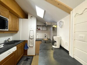 Fridge, microwave, dishwasher - Comfortable duplex, slope view - 6 guests (Valfréjus)