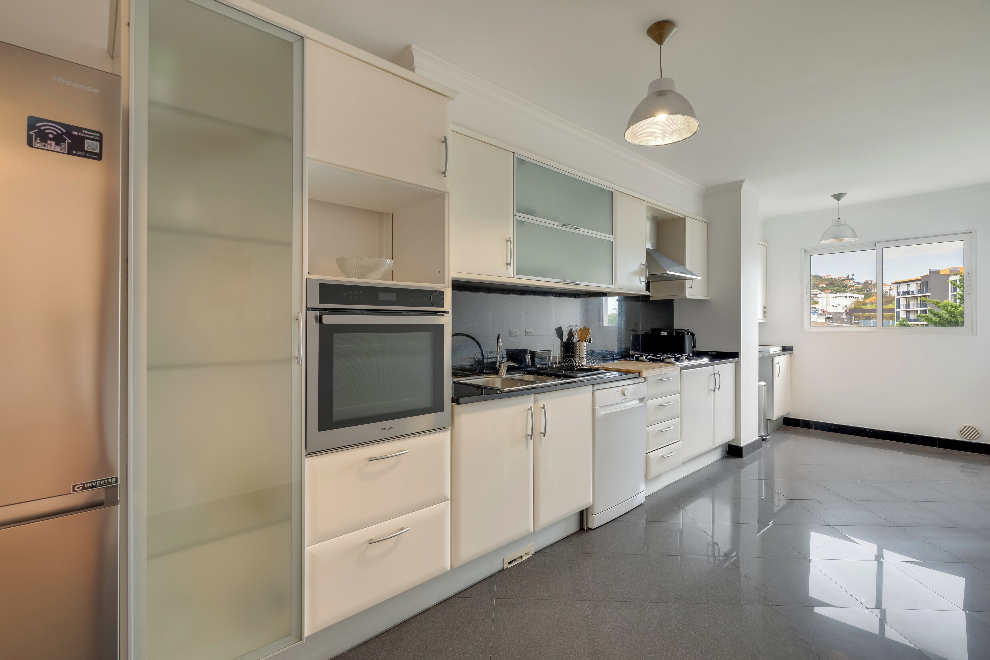 Comfort-Apartment, Stadtblick | Eigene Küche | Kühlschrank, Mikrowelle, Ofen, Herdplatte