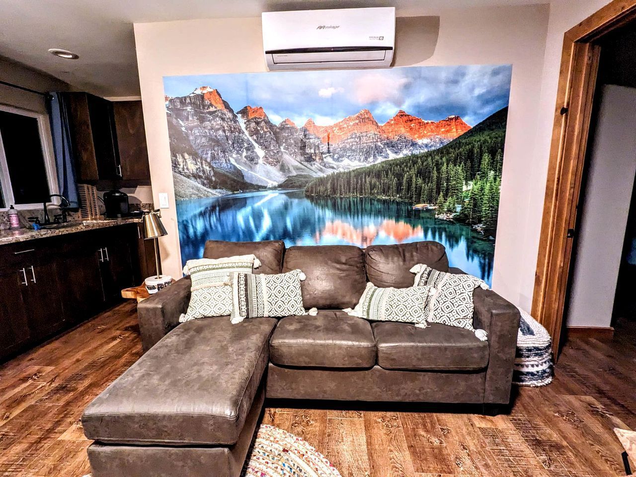 Fernseher, Kamin