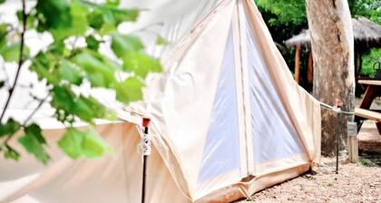 Tent #K & Cabana #16's Cute Family-Friendly Bell Tent in Kingsbury, TX