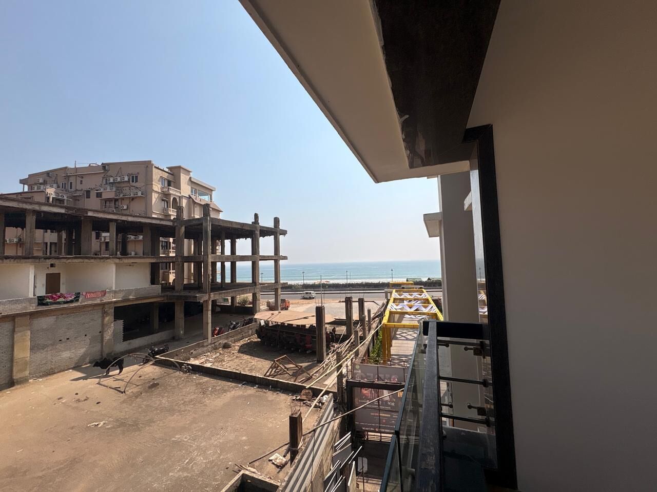 Deluxe Quadruple Room, Partial Sea View | View from room