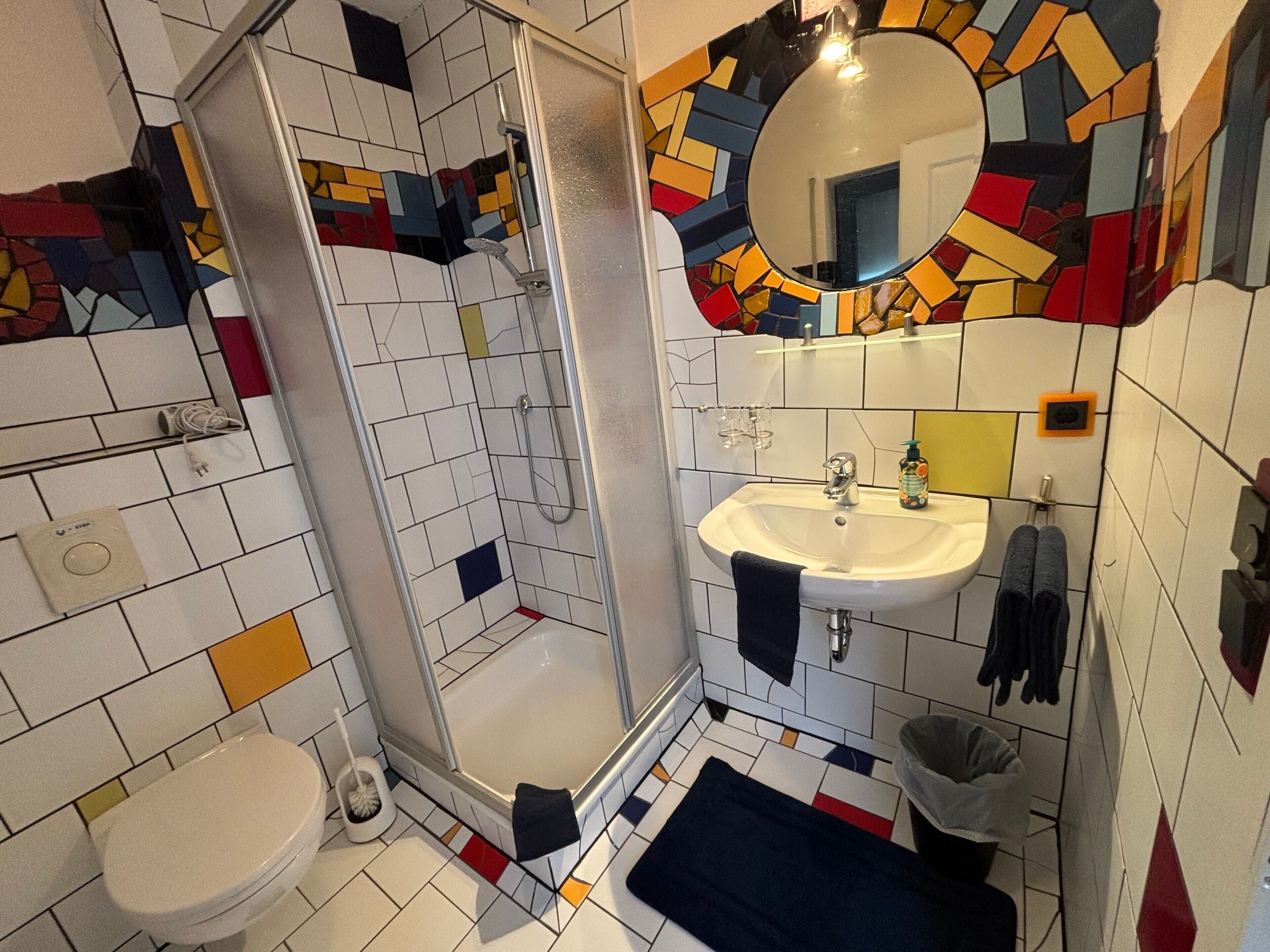 Dusche, Handtücher