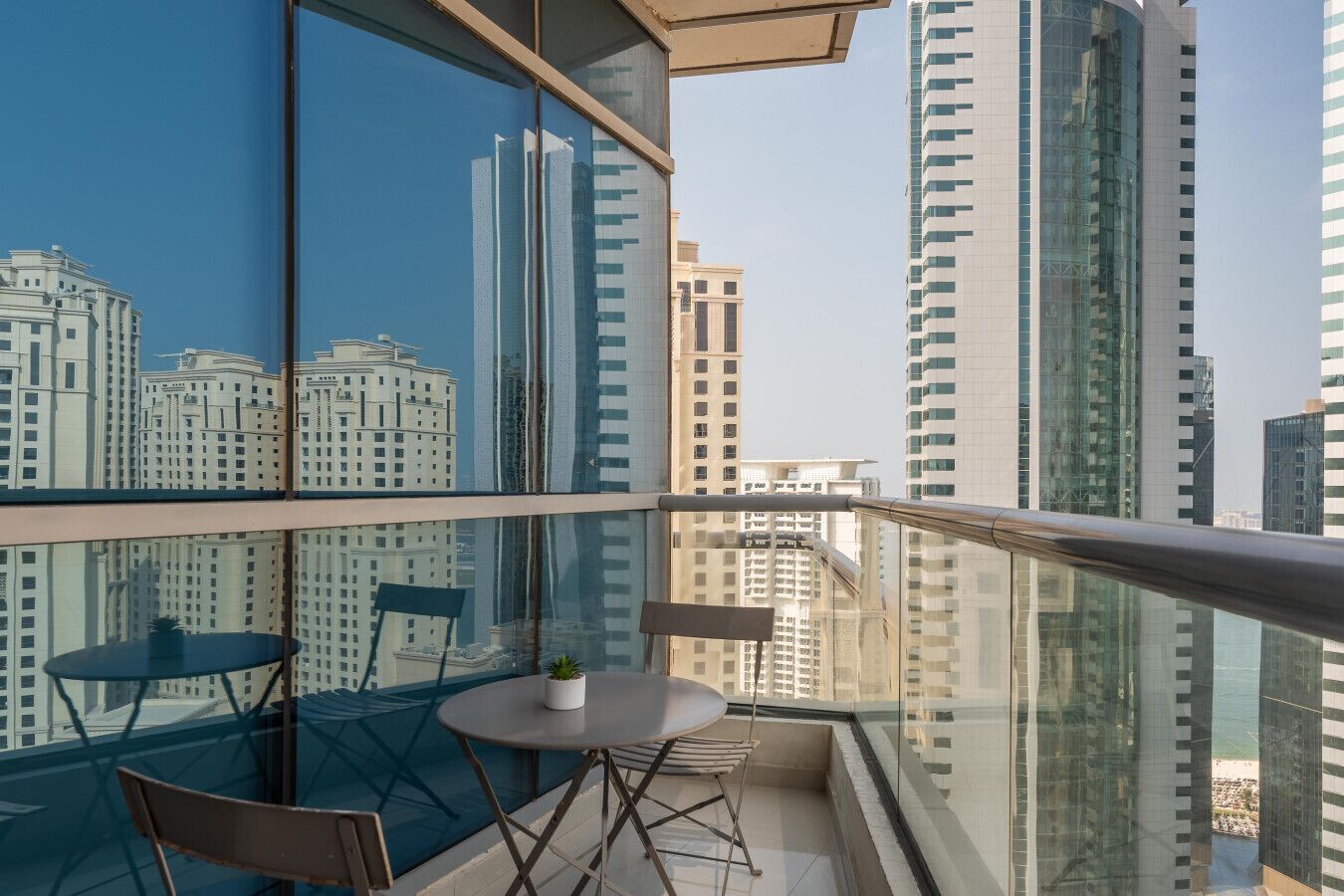 Elite Apartment, 2 Bedrooms, Beach View | Balcony