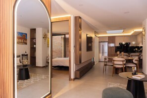 Dining - The Art of Rest: Designer Suite with Luxury Linens & Smart Home Features (Cuenca)