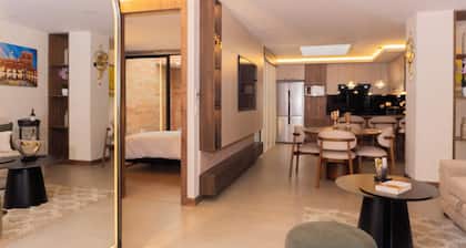 The Art of Rest: Designer Suite with Luxury Linens & Smart Home Features