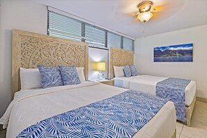 Desk, iron/ironing board, free WiFi, bed sheets - Remodeled Ground Floor 2BR Steps to Pool & Hot Tub -Papakea K105 (Lahaina)
