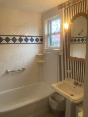 Towels, soap, toilet paper - 4-bedroom Lakefront Retro Cottage on Lake George in Fremont, IN (Fremont)