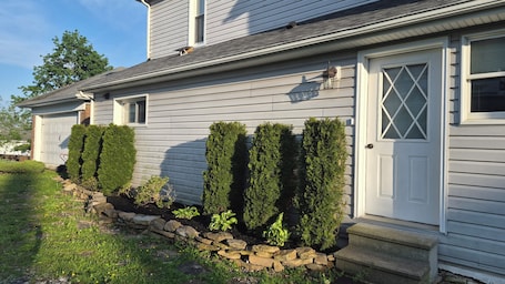 Exterior detail. Spacious duplex in the heart of historic district