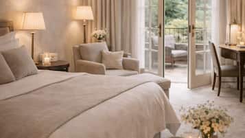 Habitación presidencial | Escritorio, wifi gratis, ropa de cama