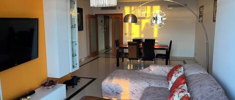 Apartment, 2 Bedrooms, Accessible | Living room | Books