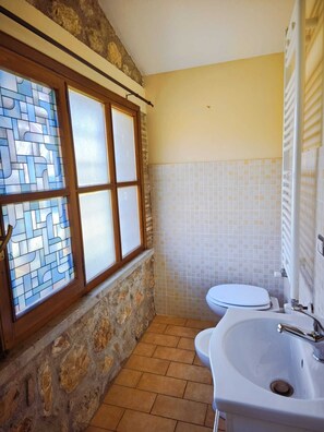 Dusche, Haartrockner, Bidet, Handtücher