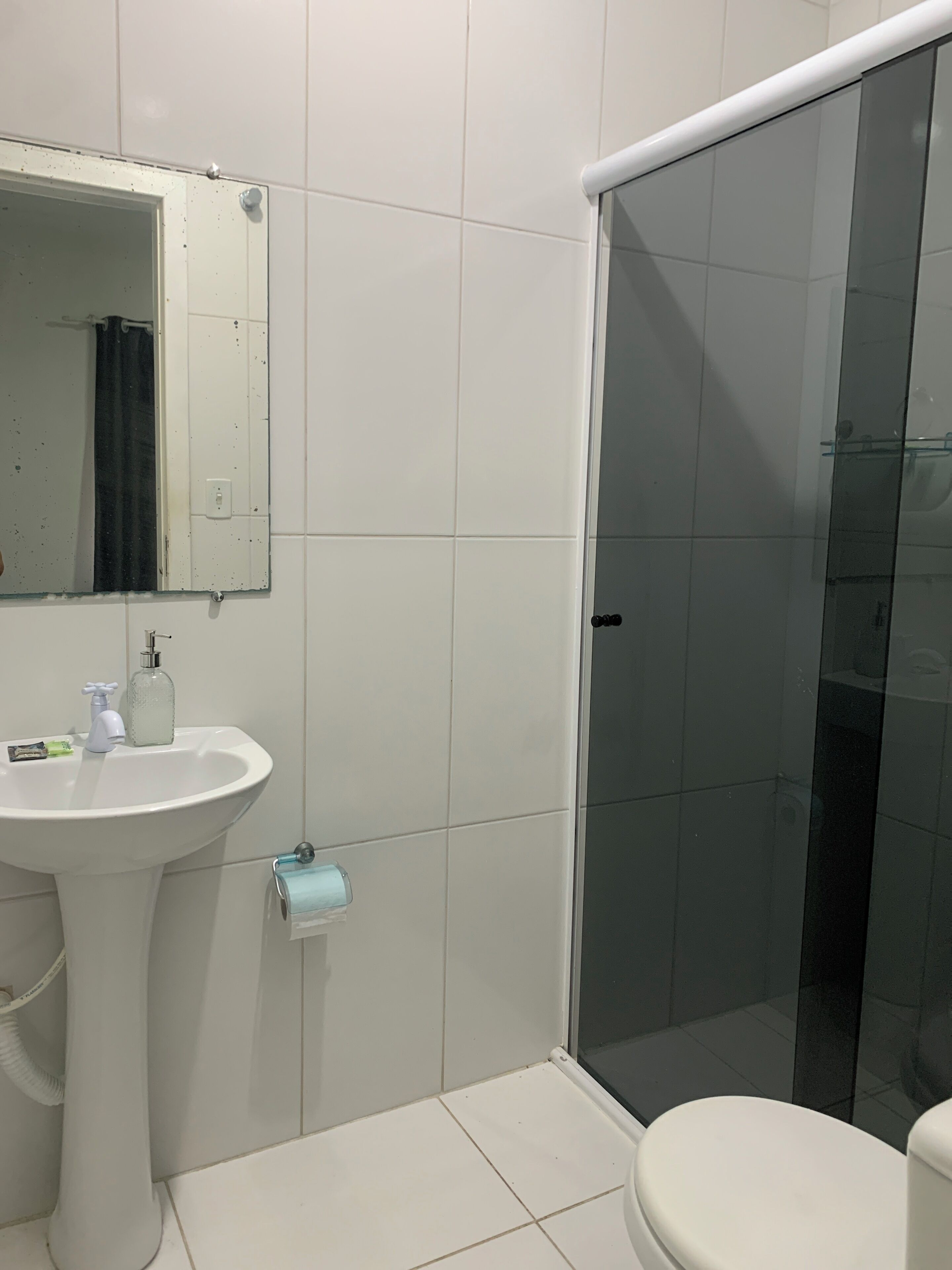 Towels, soap, toilet paper