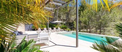 A heated pool
